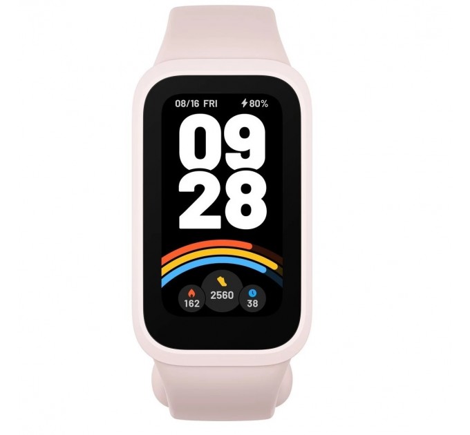 Xiaomi Фитнес-браслет Xiaomi Mi Smart Band 9 Active Pink (BHR9917GL); 1.47" (320x172) TFT сенсорный / Bluetooth 5.3 / 5 ATM / 300 мАч / 45.9 x 26.94 x 9.99 мм, 29.7 г / розовый