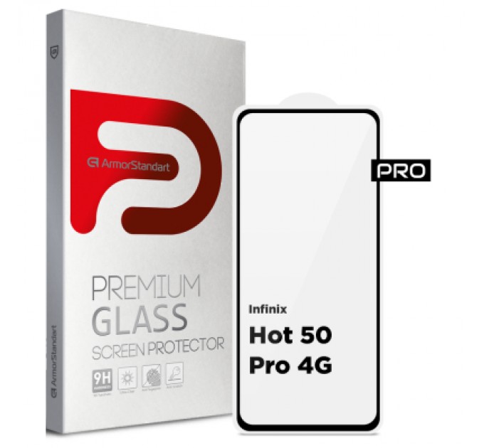 Armorstandart Скло захисне Armorstandart Pro Infinix Hot 50 Pro 4G Black (ARM80935)