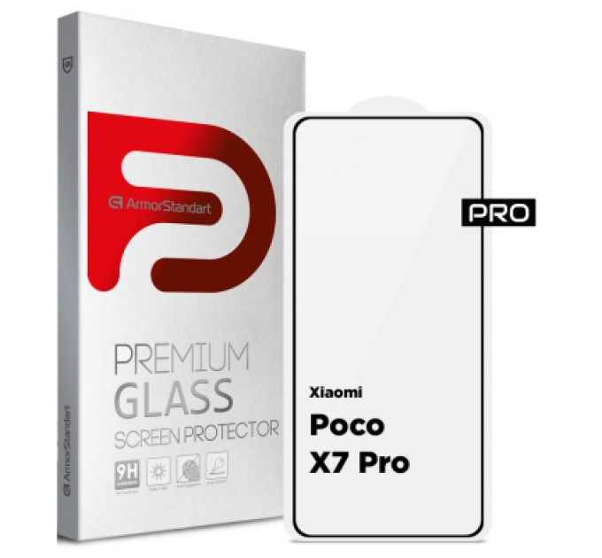 Armorstandart Скло захисне Armorstandart Pro Xiaomi Poco X7 Pro Black (ARM82715)