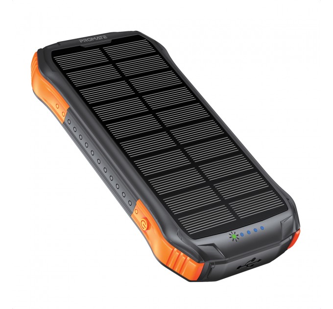 Promate Універсальна мобільна батарея Promate SolarTank-10PDQi 10000mAh 20W Black (solartank-10pdqi.black)
