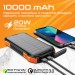 Promate Універсальна мобільна батарея Promate SolarTank-10PDQi 10000mAh 20W Black (solartank-10pdqi.black)