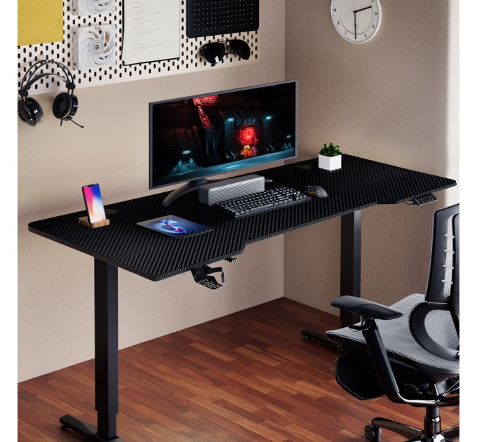 1stPlayer Геймерський стіл 1stPlayer Moto-E 1460 Black