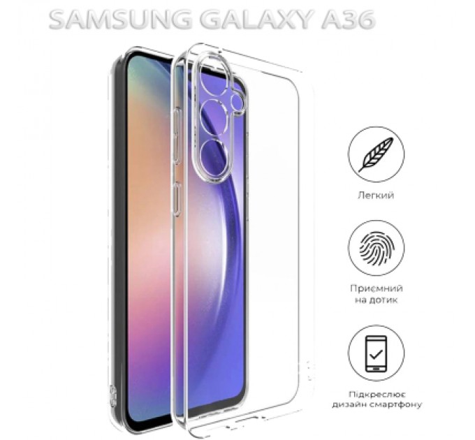 BeCover Чохол до мобільного телефона BeCover Samsung Galaxy A36 SM-A366 Transparancy (712896)