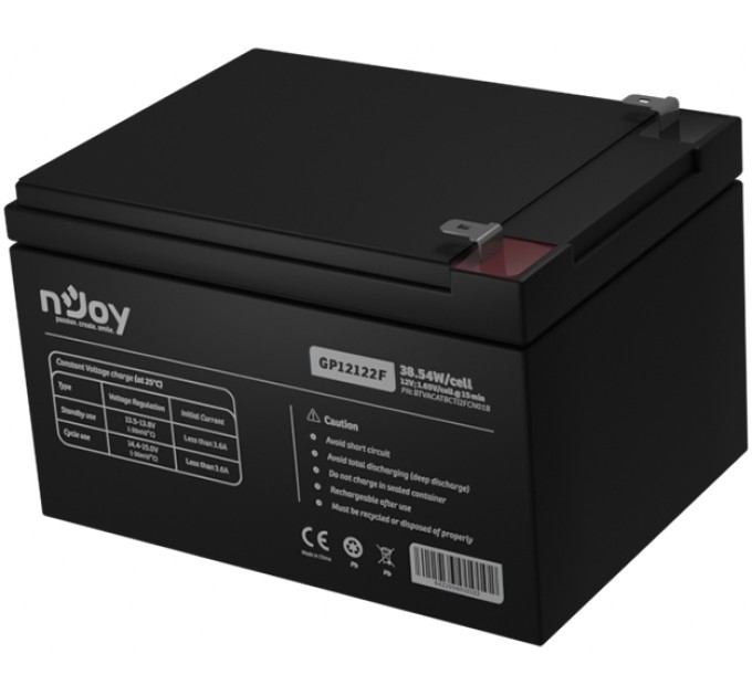 nJoy Акумуляторна батарея Njoy GP12122F 12V 12AH (BTVACATBCTI2FCN01B) AGM