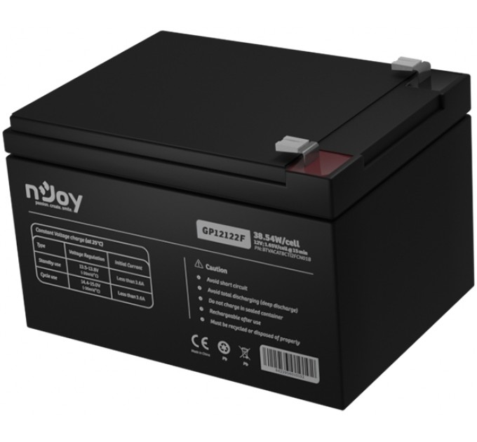 nJoy Акумуляторна батарея Njoy GP12122F 12V 12AH (BTVACATBCTI2FCN01B) AGM