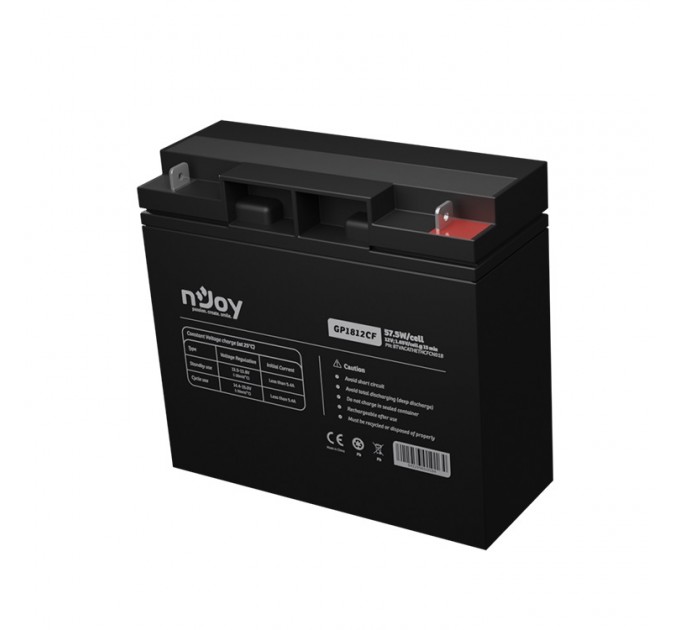 nJoy Акумуляторна батарея Njoy GP1812CF 12V 18AH (BTVACATHETHCFCN01B) AGM