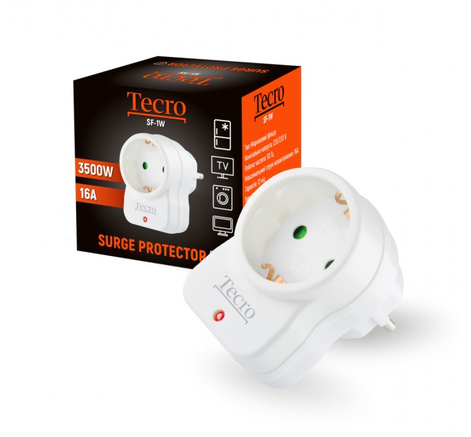 Tecro Мережевий фільтр Tecro (SF-1W) 1 розетка