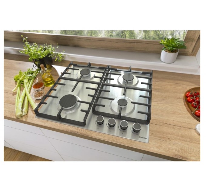 Gorenje Вбудований комплект Варильна поверхня Gorenje G642ABX + Духова шафа Gorenje BO6737E02XK