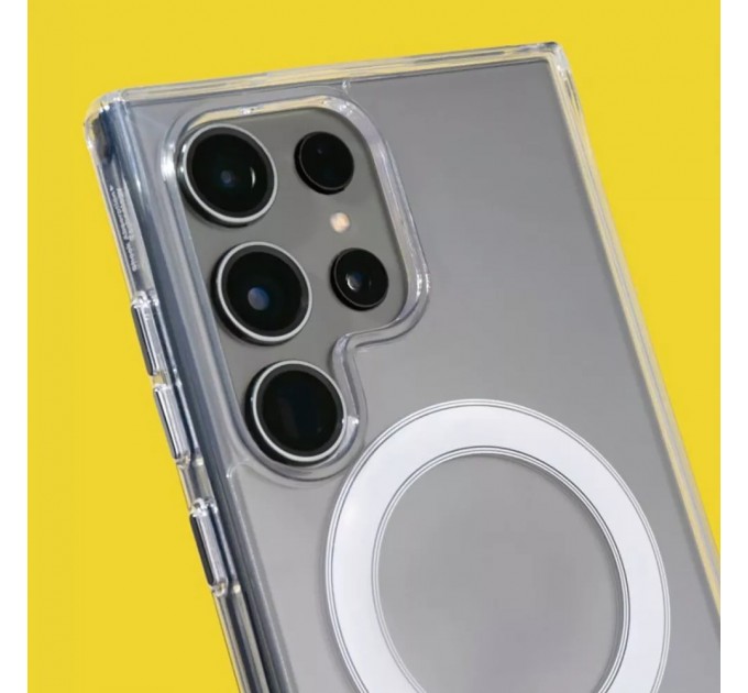 Wave Чохол-накладка Wave Clear Case (PC+TPU) with Magnetic Ring для Samsung Galaxy S24 SM-S921 Transparent