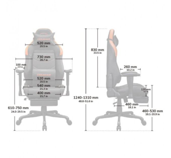 Крісло ігрове Cougar Explore Neo Gold