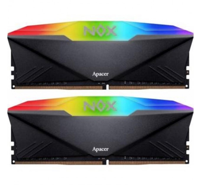 Модуль пам`ятi DDR4 2x8GB/3200 Apacer NOX RGB Black (AH4U16G32C28YNBAA-2)