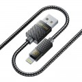 Luxe Cube Кабель Luxe Cube Premium USB - Lightning (M/M), 1 м, серый (9780201379648)