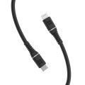 Promate Кабель Promate USB Type-C - Lightning (M/M), 2.2 A, 20 W, 1.2 м, PowerLine-Ci120 Black (powerline-ci120.black)