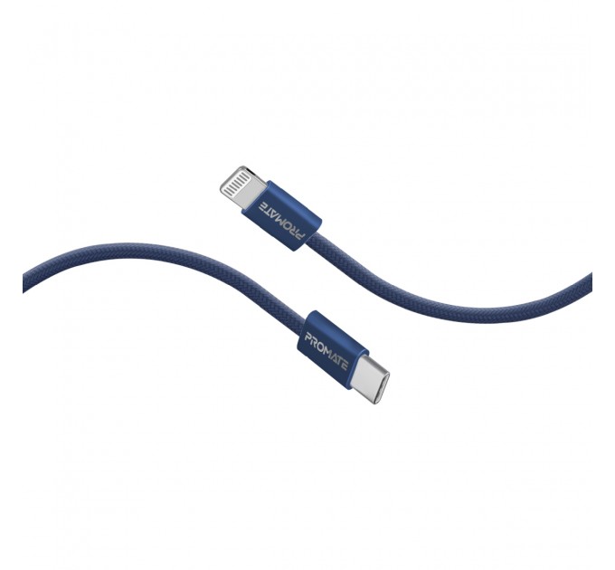 Promate Кабель Promate USB Type-C - Lightning (M/M), 3 A, 27 W, 1.2 м, EcoLine-Ci120 Navy (ecoline-ci120.navy)
