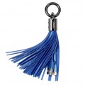 Remax Кабель Remax RC-053i Tassel Ring USB-Lightning, 0.15м, Blue (6954851260165)