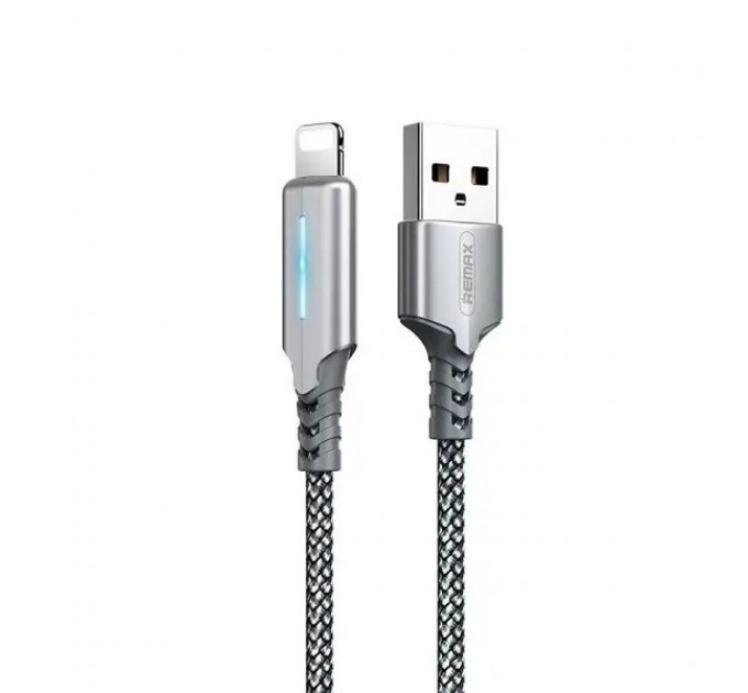 Remax Кабель Remax RC-123i Gonyu USB - Lightning (M/M), 2.4 A, 1 м, Silver (6972174151939)