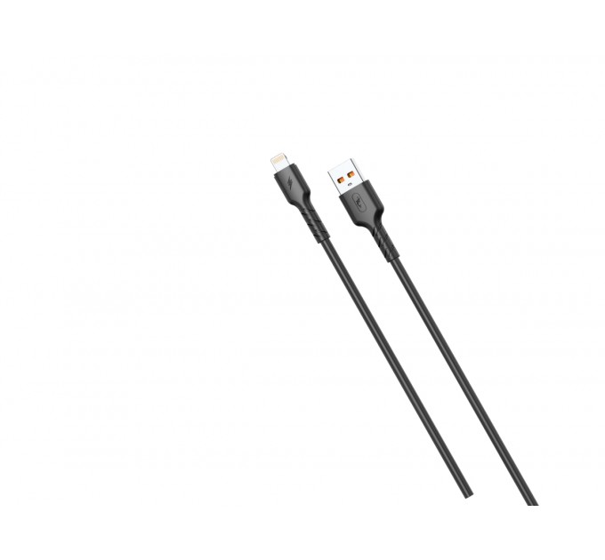 Кабель SkyDolphin S07L TPE High Elastic Line USB - Lightning (M/M), 1 м, Black (USB-000594)