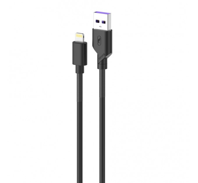 SkyDolphin Кабель SkyDolphin S27L Spring Anti-Brake USB - Lightning (M/M), 1 м, Black (SDUSB-000609)