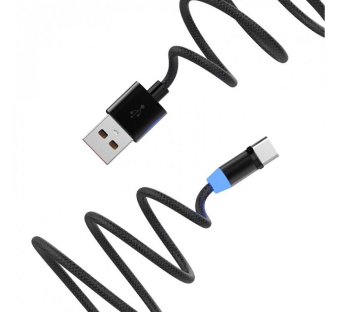 Кабель SkyDolphin S59KIT Magnetic USB - Lightning + microUSB + Type-C 1м, Black (SDUSB-000547)