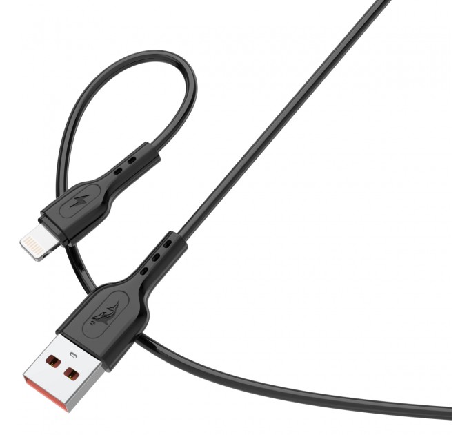 SkyDolphin Кабель SkyDolphin S66L USB - Lightning (M/M), 1 м, Black (SDUSB-000648)