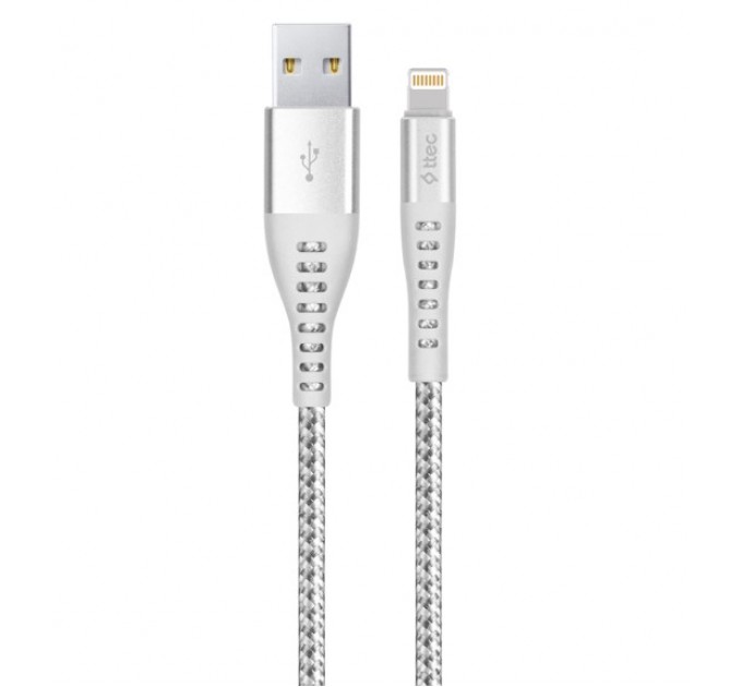 Кабель Ttec USB - Lightning (M/M), ExtremeCable, 1.5 м, Silver (2DKX01LG)