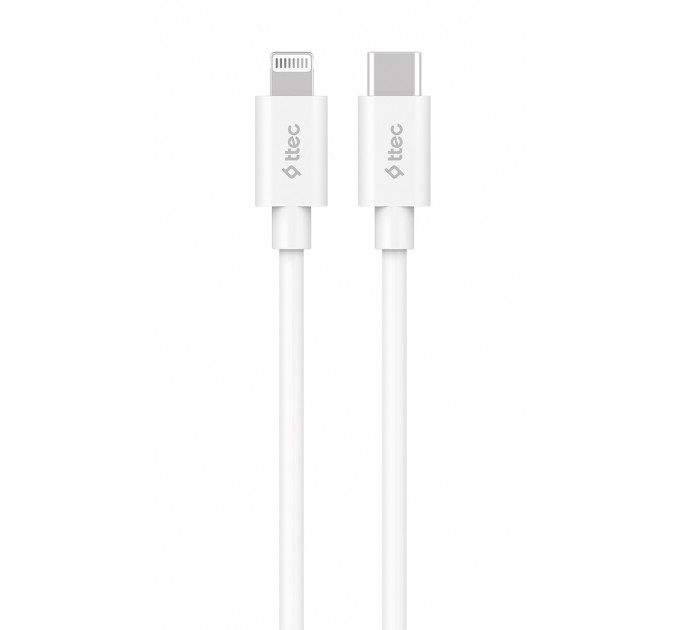 Ttec Кабель Ttec USB Type-C - Lightning (M/M), 1.5 м, White (2DKM04B)