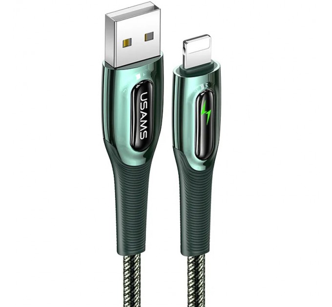 Usams Кабель Usams US-SJ469 USB - Lightning, 1.2 м, Dark Green (SJ469USB02)