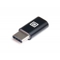REAL-EL Адаптер REAL-EL micro USB - USB Type-C (F/M), Black (EL123500018)
