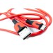 Dengos Кабель Dengos USB - micro USB (M/M), 1 м, Red (PLS-M-IND-SOFT-RED)