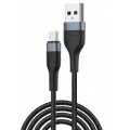 Foneng Кабель Foneng X51 Spiral Braided Cable USB - micro USB (M/M), 3 A, 1 м, Black (X51-CA-MU)