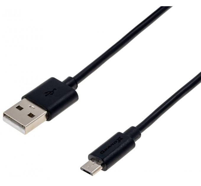 Grand-X Кабель Grand-X USB - micro USB (M/M), Cu, 2.5 м, Black (PM025B)