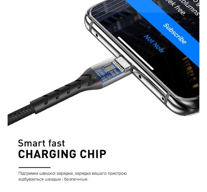 Luxe Cube Кабель Luxe Cube Kevlar USB - micro USB (M/M), 1.2 м, білий (8886668686266)