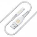 Luxe Cube Кабель Luxe Cube Kevlar USB - micro USB (M/M), 1.2 м, білий (8886668686266)