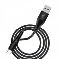 SkyDolphin Кабель SkyDolphin S49V LED Aluminium Alloy USB - micro USB (M/M), 1 м, Black (USB-000571)