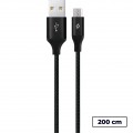 Ttec Кабель Ttec USB - мicro USB (M/M),  AlumiCable XL, 2 м, Black (2DK21S)