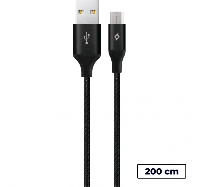 Ttec Кабель Ttec USB - мicro USB (M/M),  AlumiCable XL, 2 м, Black (2DK21S)
