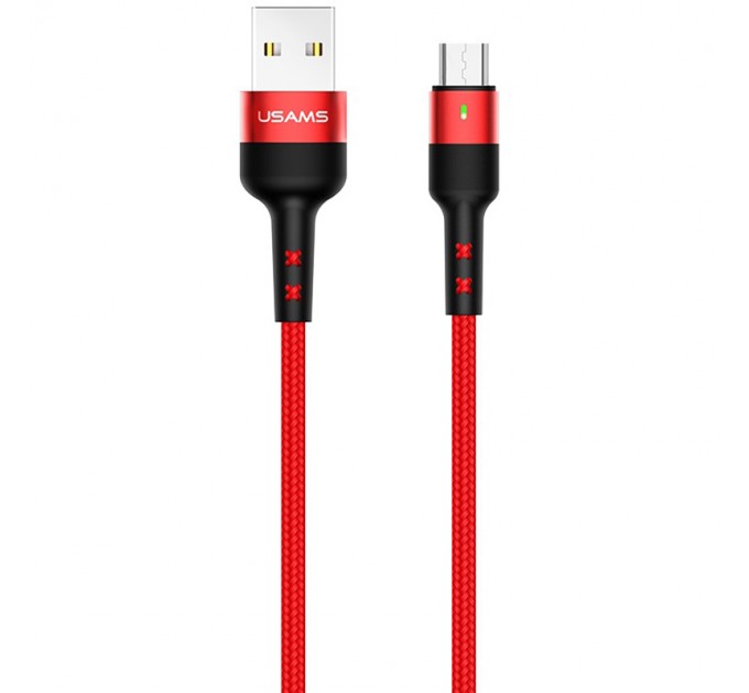 Usams Кабель Usams US-SJ312 USB - Micro USB, 1 м, Red (SJ312MC02)