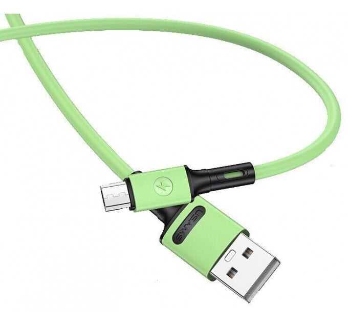 Usams Кабель Usams US-SJ435 USB - Micro USB, 1 м, Green (SJ435USB02)