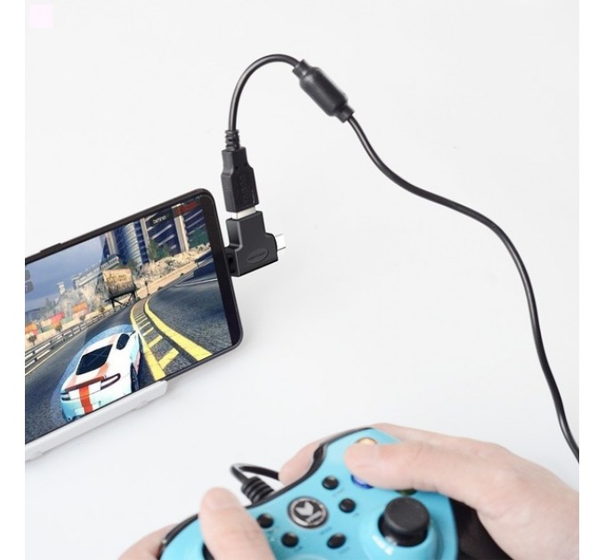 Vention Адаптер Vention USB - USB Type-C + micro USB V 3.0 (F/M) Black (CDIB0)