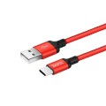 HOCO Кабель Hoco X14 Times Speed USB - USB Type-C, 1 м, Red (D21029)