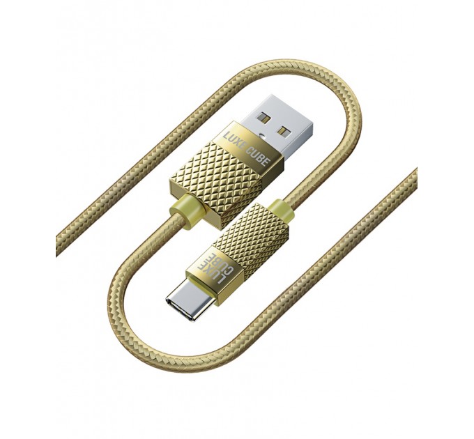 Luxe Cube Кабель Luxe Cube Premium USB - USB Type-C (M/M), 1 м, золотистий (8889996899681)