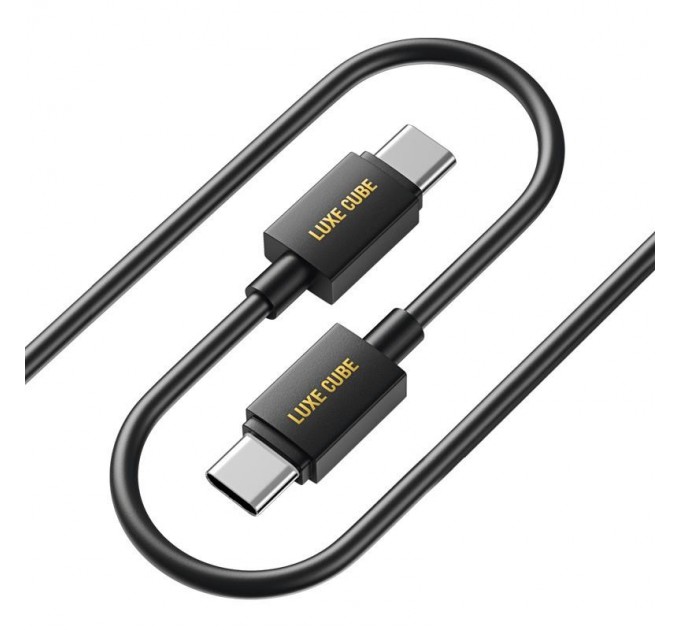 Luxe Cube Кабель Luxe Cube USB Type C - USB Type C V 3.0 (M/M), 3 А, 1 м, чорний (8886668698467)