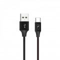 SkyDolphin Кабель SkyDolphin S55T Neylon USB - USB Type-C (M/M), 1 м, Black (SDUSB-000436)