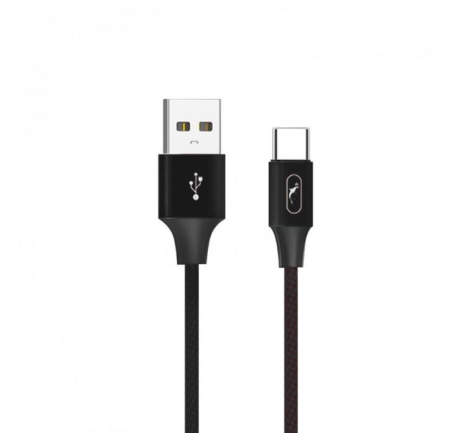 SkyDolphin Кабель SkyDolphin S55T Neylon USB - USB Type-C (M/M), 1 м, Black (SDUSB-000436)