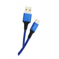 Tecro Кабель Tecro USB - USB Type-C, 1 м, синій (TC-0100BE)