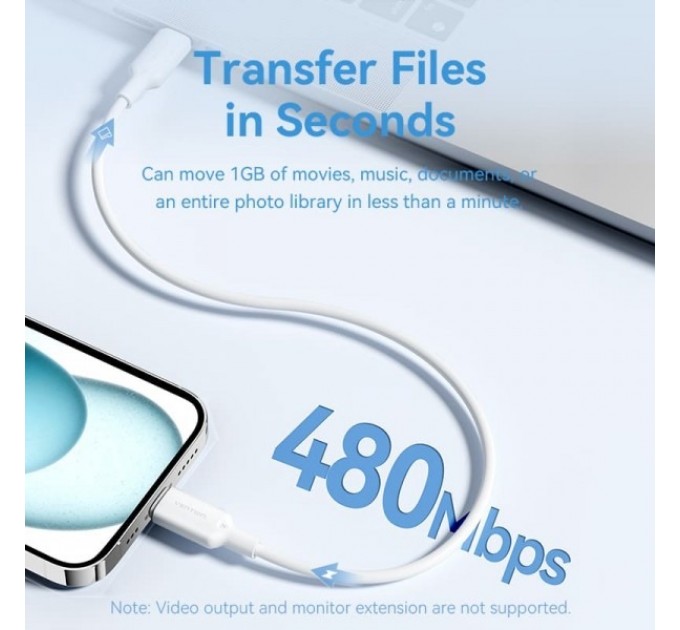 Vention Кабель Vention USB Type-C - USB Type-C (M/M), 1 м, Black (TRCBF)