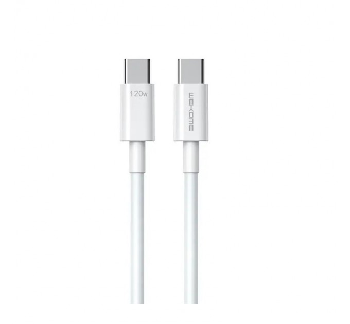 WK Кабель WK WDC-175 USB Type-C - USB Type-C (M/M), 1.2 м, 20 W, White (6941027640012)