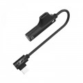 SkyDolphin Перехідник SkyDolphin AU03 USB USB-C - Jack 3.5 + USB-C (M/F), Black (ADPT-00027)