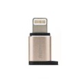 Remax Адаптер Remax RA-USB2 Visual microUSB-Lightning Gold (6954851289814)