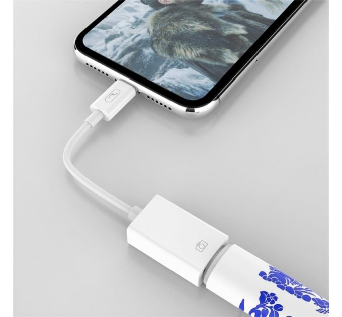 SkyDolphin Перехідник SkyDolphin OT02 OTG USB Type-C - USB (M/F), White (SDADPT-00018)
